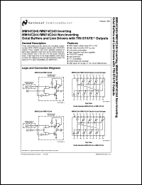 MM54C244J-MIL Datasheet