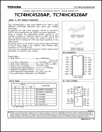 TC74HC4520AP Datasheet