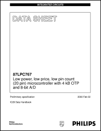 P87LPC767BD Datasheet