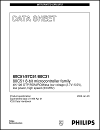 P87C51SBPN Datasheet