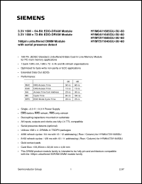 HYM72V1605GU-50 Datasheet