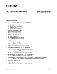 HYM721010GS-60 Datasheet