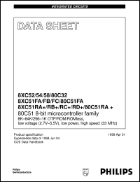 P87C52SBPN Datasheet
