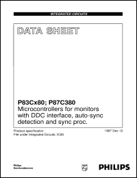 P83C180AER-01 Datasheet