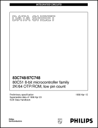 P87C748EFFFA Datasheet