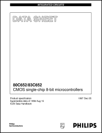 P80C652FBA-B4 Datasheet