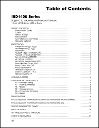 ISD1420X Datasheet