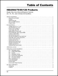 ISD2575P Datasheet