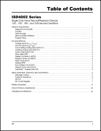 ISD4002-240P Datasheet