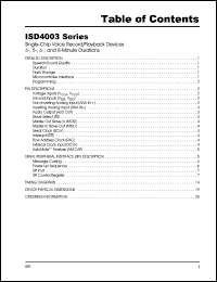 ISD4003-04MZ Datasheet