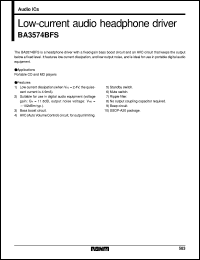 BA3574BFS Datasheet
