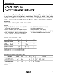 BA3837F Datasheet