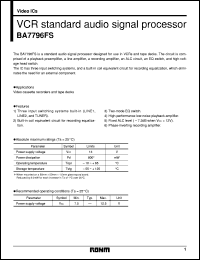 BA7796FS Datasheet