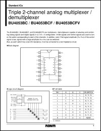 BU4053BCFV Datasheet