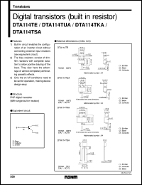DTA114TSA Datasheet
