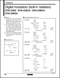 DTA123ESA Datasheet