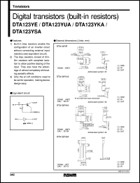 DTA123YSA Datasheet