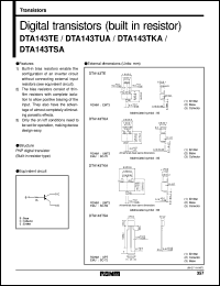 DTA143TSA Datasheet
