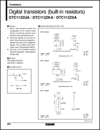 DTC113ZSA Datasheet