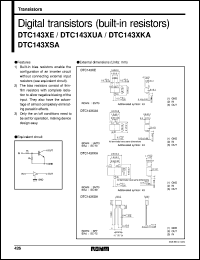 DTC143XUA Datasheet