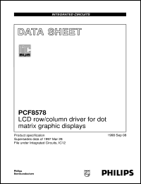 PCF8578U-2-F1 Datasheet