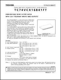 TC74VCX16841FT Datasheet