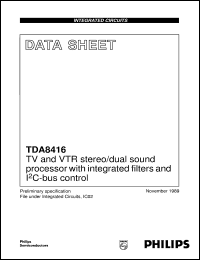 TDA8416 Datasheet