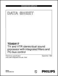 TDA8417 Datasheet