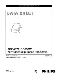 BC849BW Datasheet