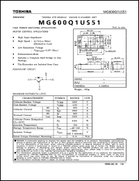 MG600Q1US51 Datasheet