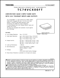 TC74VCX00FT Datasheet