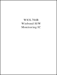 W83L784R Datasheet