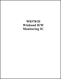 W83781D Datasheet