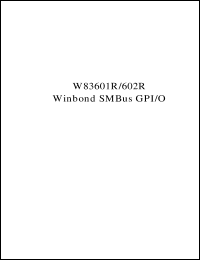 W83601R Datasheet