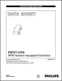 PDTC114TK Datasheet