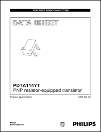 PDTA114YT Datasheet