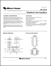 ML2020CS Datasheet