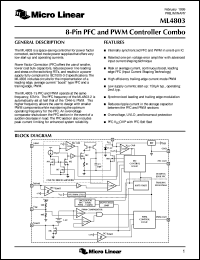 ML4803CP-1 Datasheet