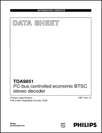 TDA9851T-V1 Datasheet