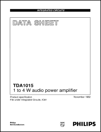 TDA1015-N3 Datasheet
