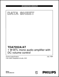 TDA7052A-N2 Datasheet