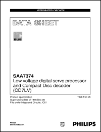 SAA7374GP-M1 Datasheet