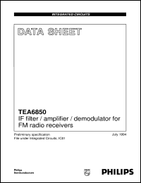 TEA6850 Datasheet