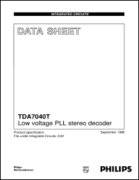 TDA7040T Datasheet