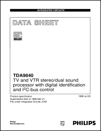 TDA9840 Datasheet