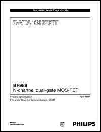 BF989 Datasheet