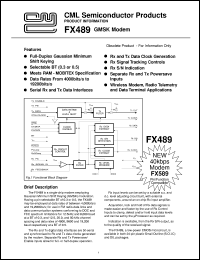 FX489DW Datasheet