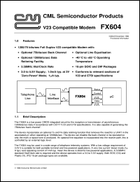FX604P3 Datasheet