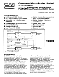 FX609J Datasheet