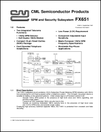 FX651 Datasheet